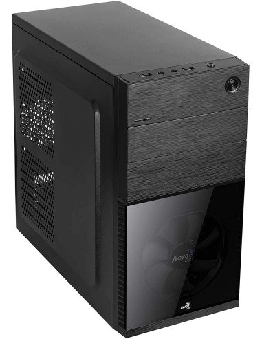 Caja microatx aerocool CS105BK  ventilador frontal negro | kiwiku