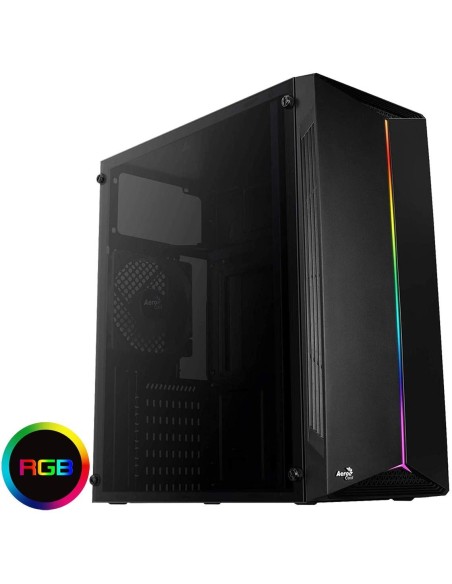 Aerocool Caja semitorre SPLITABK  lateral sin fuente de alimentacion