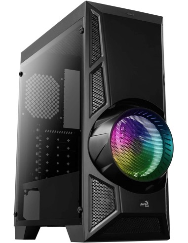 Comprar Caja semitorre AtX Aerocool AEROENGINERGB sin fuente de alimentacion.
