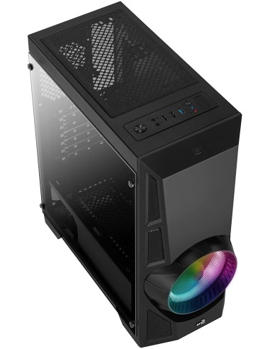 Comprar Caja semitorre AtX Aerocool AEROENGINERGB sin fuente de alimentacion.