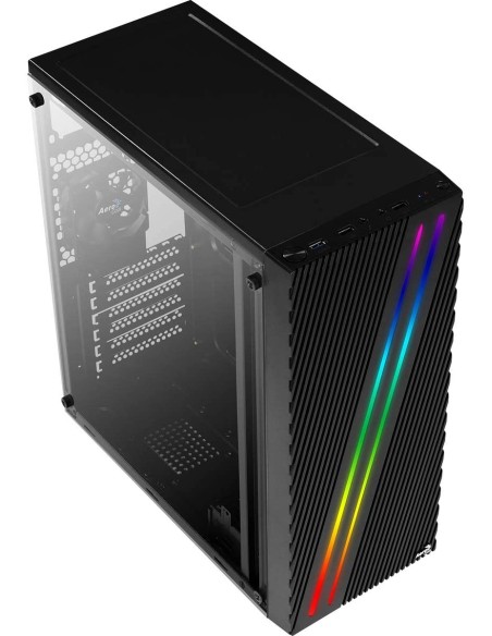 Comprar Caja semitorre AtX Aerocool STREAK negra | kiwiku