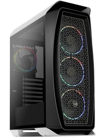Caja PC micro ATX Aerocool AEROONEECLISPE, blanco | Kiwiku