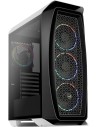 Caja PC micro ATX Aerocool AEROONEECLISPE, 4 ventiladores, blanco