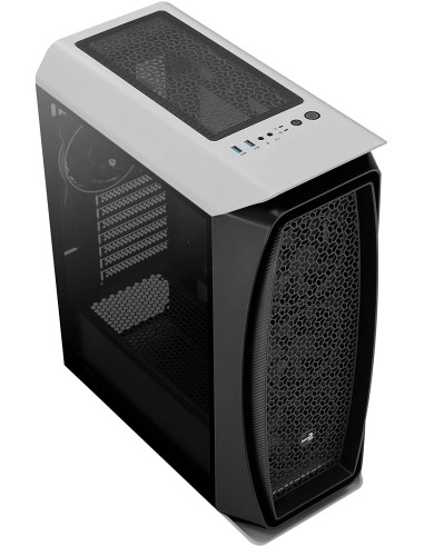 Caja PC micro ATX Aerocool AEROONEECLISPE, blanco | Kiwiku