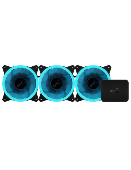 Oferta Pack 3 Ventiladores  Aerocool REV RGB PRO + Controlador 120mm.