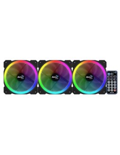 Oferta Pack 3 Ventiladores Aerocool ORBITREMOTE - 1200rpm 120mm.