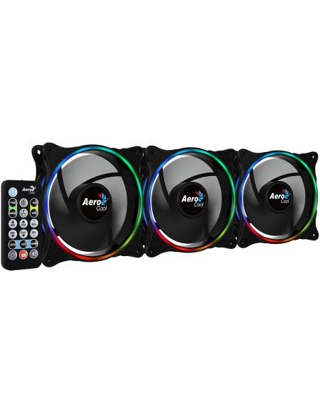 Comprar Aerocool ECLIPSE, pack 3 ventiladores 120mm. ECLIPSE12PRO