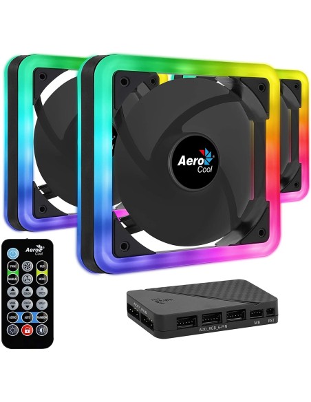 Mejor Precio en Aerocool EDGE Pack 3 ventiladores 140mm | Kiwiku