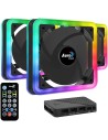 Aerocool EDGE Pack 3 ventiladores 140mm