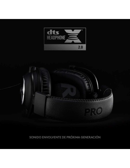 Oferta en Logitech G PRO X Gaming Headset negro. 981-000818