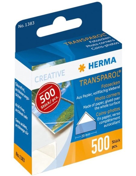Comprar Esquinas para fotos Transparol, envase dispensador, 500 ud.