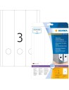 Etiquetas de archivador despegables, A4, 61 x 297 mm 75uds
