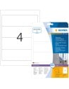 Etiquetas de archivador despegables, A4, 192 x 61 mm 25 hojas 100 uds 10165