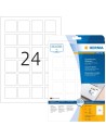 Herma Etiquetas extraíbles 40x40 blancas 25 hojas 600 uds 10108