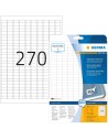 Etiquetas despegables 17,8x10 25 hojas 6750 uds 10000