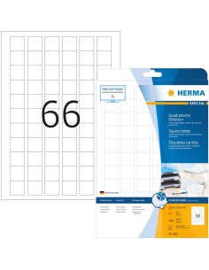 Comprar Etiquetas chorro de tinta 25,4x25,4 25 hojas A4 1650 uds 8831