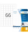 Etiquetas chorro de tinta 25,4x25,4 25 hojas A4 1650 uds 8831