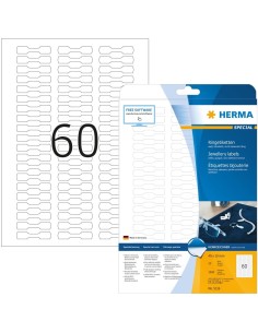 Comprar Etiquetas joyería blancas 49x10 A4 1500 uds 5116 | kiwiku