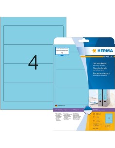 Etiquetas de archivador, 192x61 20 hojas A4 80 uds 5098 | kiwiku