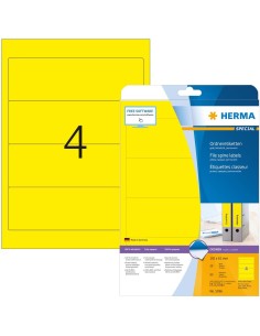 Etiquetas de archivador amarillas 192x61 A4 80 uds 5096 | kiwiku