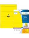 Etiquetas de archivador amarillas 192x61 20 hojas A4 80 uds 5096