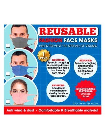 Mejor Precio en Mascarilla Spandex Reutilizable surtido | Kiwiku