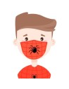 Mascarilla Infantil Filtro Carbon Superheroe Araña