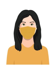 Mejor Precio en Mascarilla Filtro Carbon Mostaza | Kiwiku