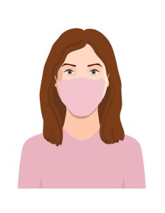 Comprar Mascarilla Filtro Carbon Rosa | Kiwiku