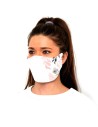 Mascarilla Filtro Carbon Jungla Blanco