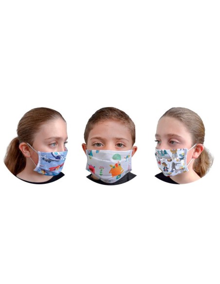 Oportunidad Pack 3 Mascarilla Higienica Protectora Infantil | Kiwiku