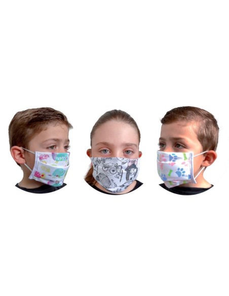 Oportunidad Pack 3 Mascarilla Higienica Protectora Infantil | Kiwiku