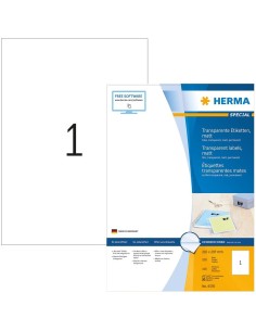 Oferta Etiquetas transparentes, mates, A4, 210 x 297 mm 4376 | kiwiku