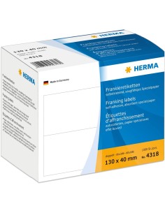 Herma Etiquetas de franqueo dobles 130x40 1000 uds 4318 | kiwiku
