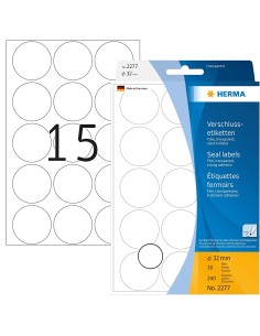 Oferta Etiquetas de cierre redondas 32mm 240 uds 2277 | kiwiku