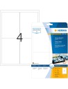 Etiquetas Brillantes 96X139,7 25 A4 100 uds 4908