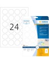 Etiquetas transparentes redondas 40 25 A4 600 uds 4686