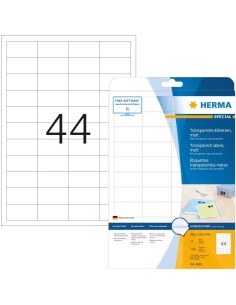 Oferta Etiquetas transparentes 48,3x25,4 25 A4 1100 uds 4680 | kiwiku