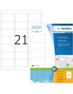 Oferta Etiquetas Dirección 63,5x38,1 100 A4 2100 uds 4677 | kiwiku