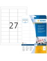Etiquetas Movables 63,5x29,6 25 A4 675 uds 4347