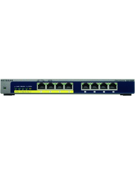 Netgear GS108P - Switch de red con 8 puertos (puertos no gestionables, 4 de los puertos son PoE): Netgear: Kiwiku.com: Electróni
