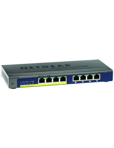 Netgear GS108P - Switch de red con 8 puertos (puertos no gestionables, 4 de los puertos son PoE): Netgear: Kiwiku.com: Electróni