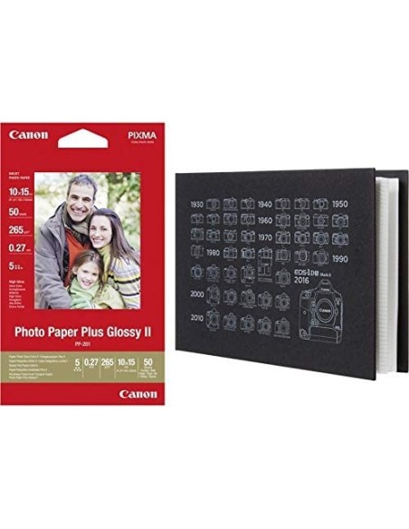 Canon PP201 PLUS Papel fotográfico y álbum 2311B069 50 hojas 36 fotos
