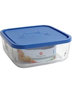 Ofertón BORGONOVO 33147 Tarro igloo quadro azul c/tapa 22cm