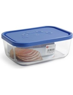 Ofertón BORGONOVO 33233 Fiambrera rectangular igloo 23,5cm c/tapa azul