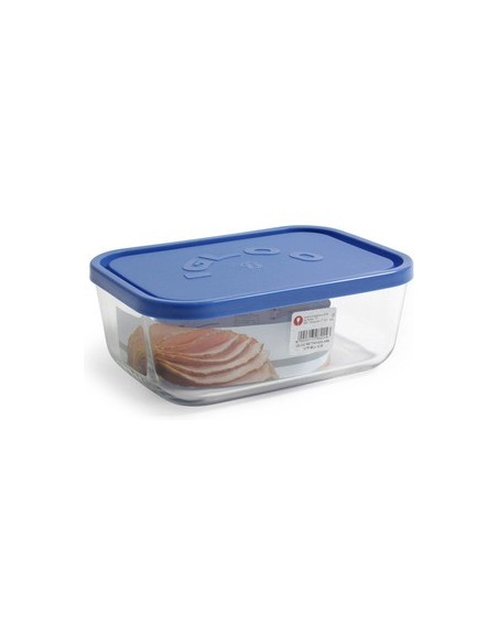 Ofertón BORGONOVO 33233 Fiambrera rectangular igloo 23,5cm c/tapa azul