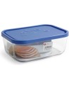 Fiambrera rectangular igloo 23,5cm c/tapa azul