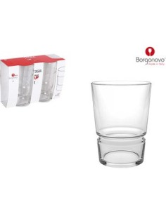 Mejor Precio en BORGONOVO 124377 Set 4 vasos sidra 50cl taska apilable