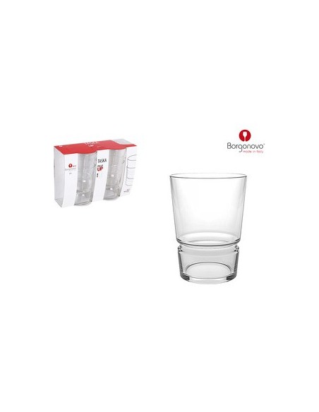 Mejor Precio en BORGONOVO 124377 Set 4 vasos sidra 50cl taska apilable