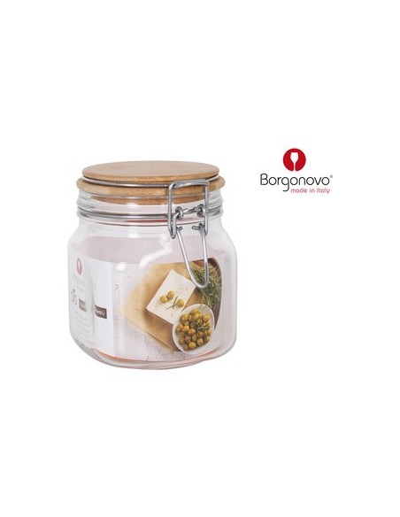 Oportunidad BORGONOVO 123981 Tarro hermetico primizie 750cc tapa bambu